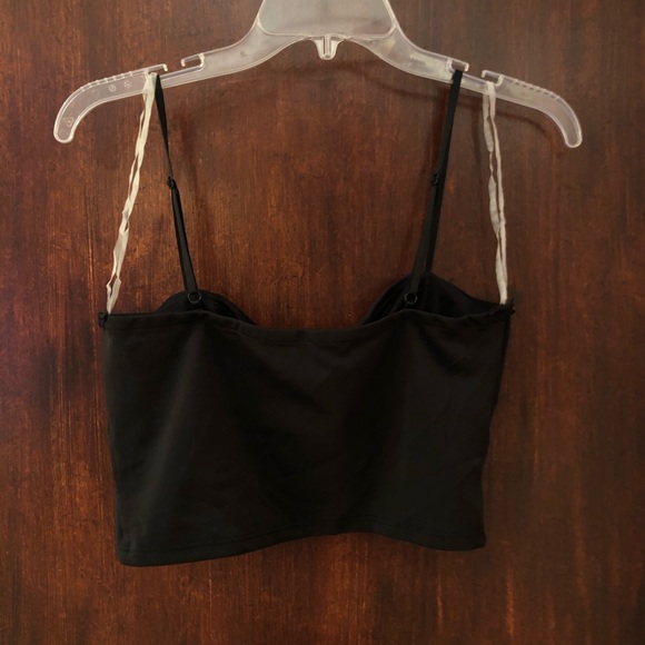 NASTY GAL Black Crop Top NWOT - Picture 2 of 4